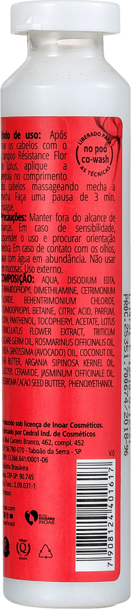 Inoar Résistance Flor de Lotus - Ampola Capilar 45ml