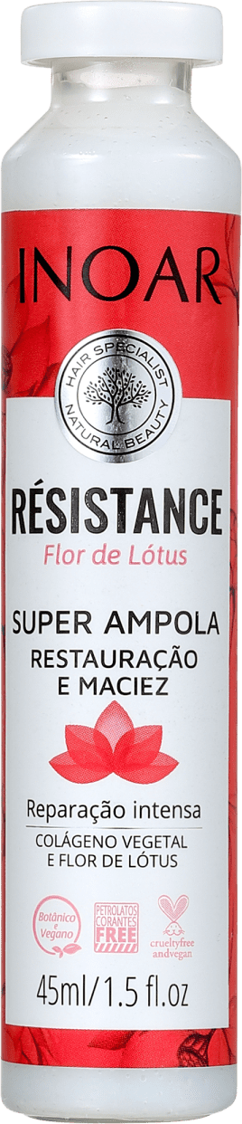 Inoar Résistance Flor de Lotus - Ampola Capilar 45ml
