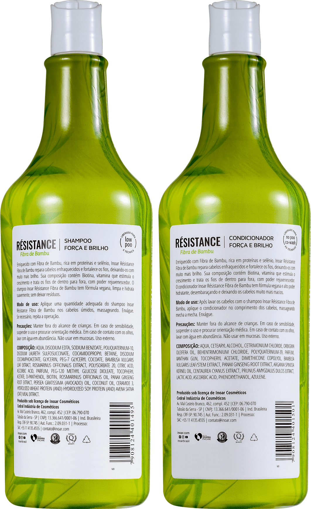 Kit Inoar Résistance Fibra de Bambu Salon Duo (2 Produtos)