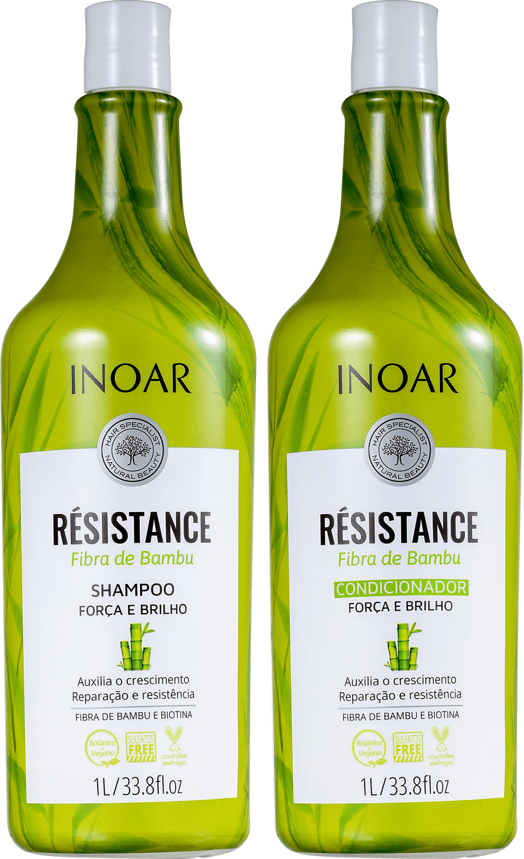 Kit Inoar Résistance Fibra de Bambu Salon Duo (2 Produtos)