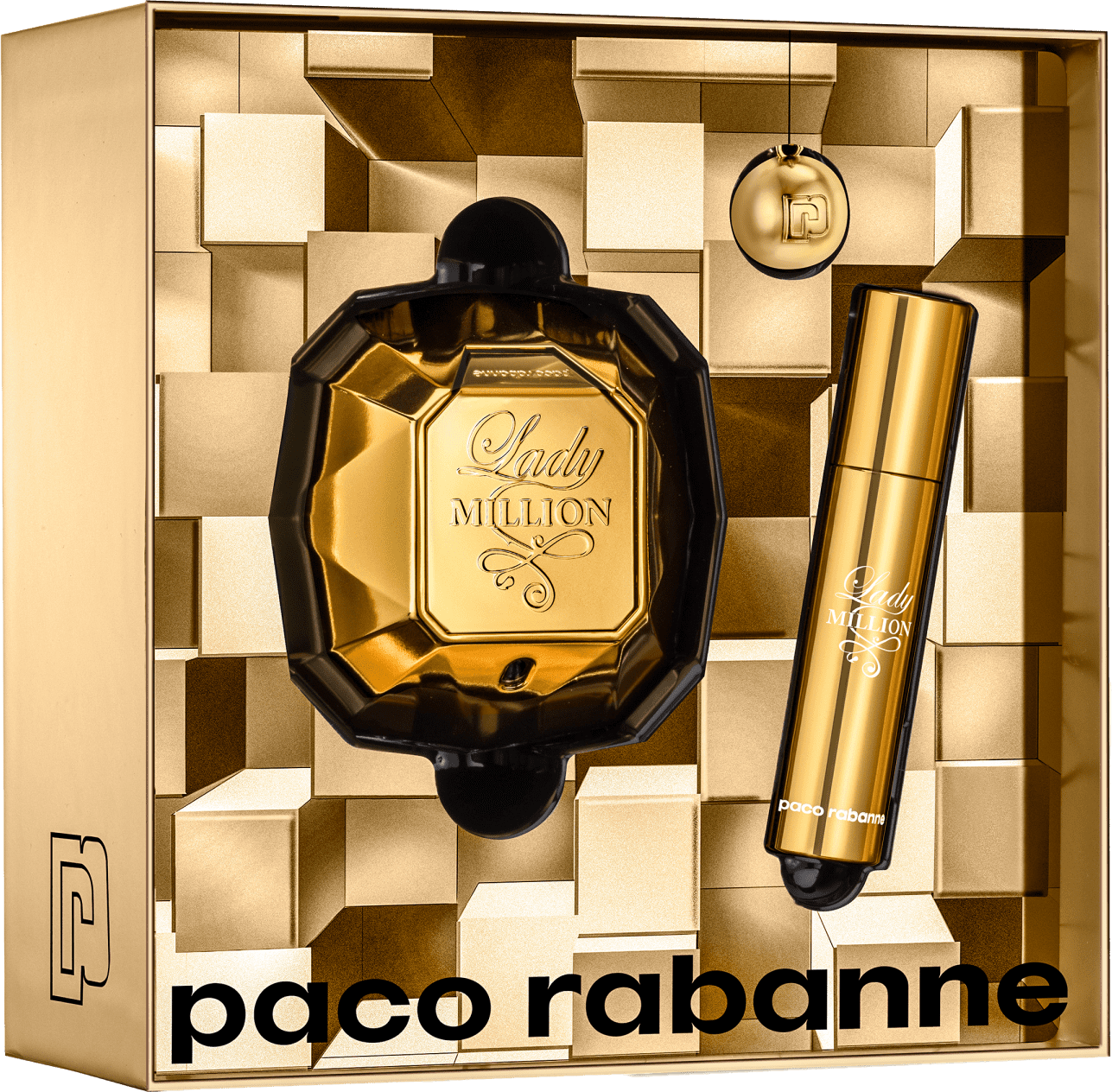 Conjunto Lady Million Double Paco Rabanne Feminino - Eau de Parfum 50ml + Travel Size 10ml