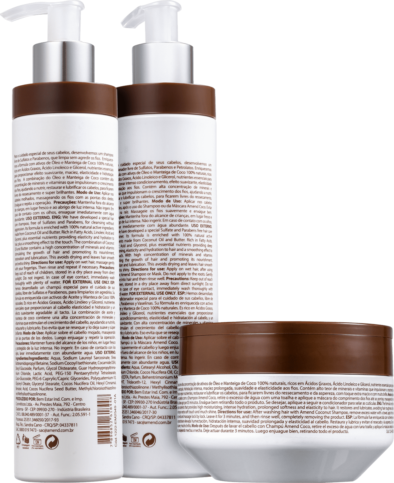 Kit Amend Coco Trio (3 Produtos)