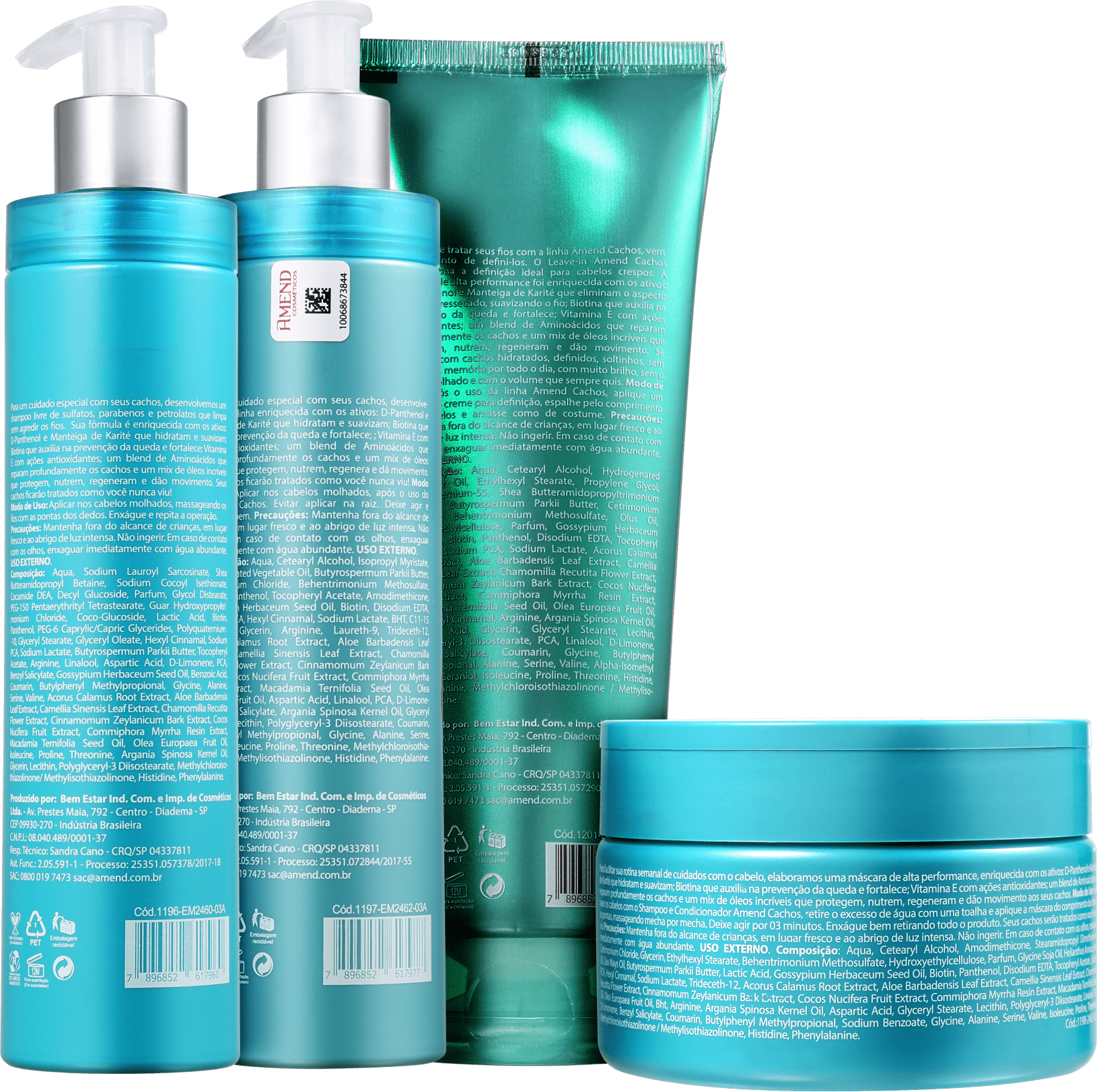 Kit Amend Cachos Crespos (4 Produtos)