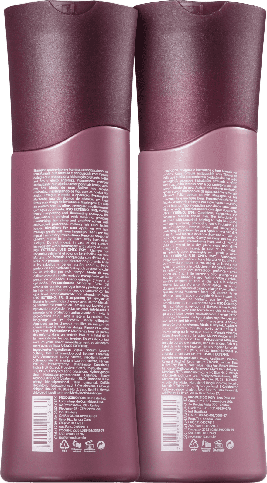 Kit Amend Marsala Vibrance Duo (2 Produtos)