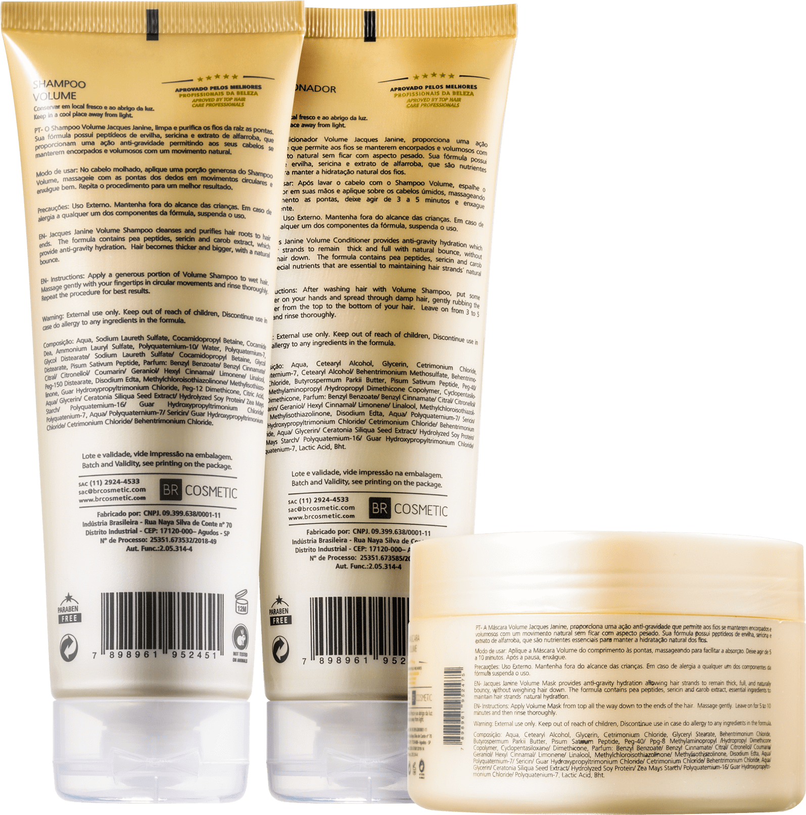 Kit Jacques Janine Professionnel Volume Trio (3 Produtos)