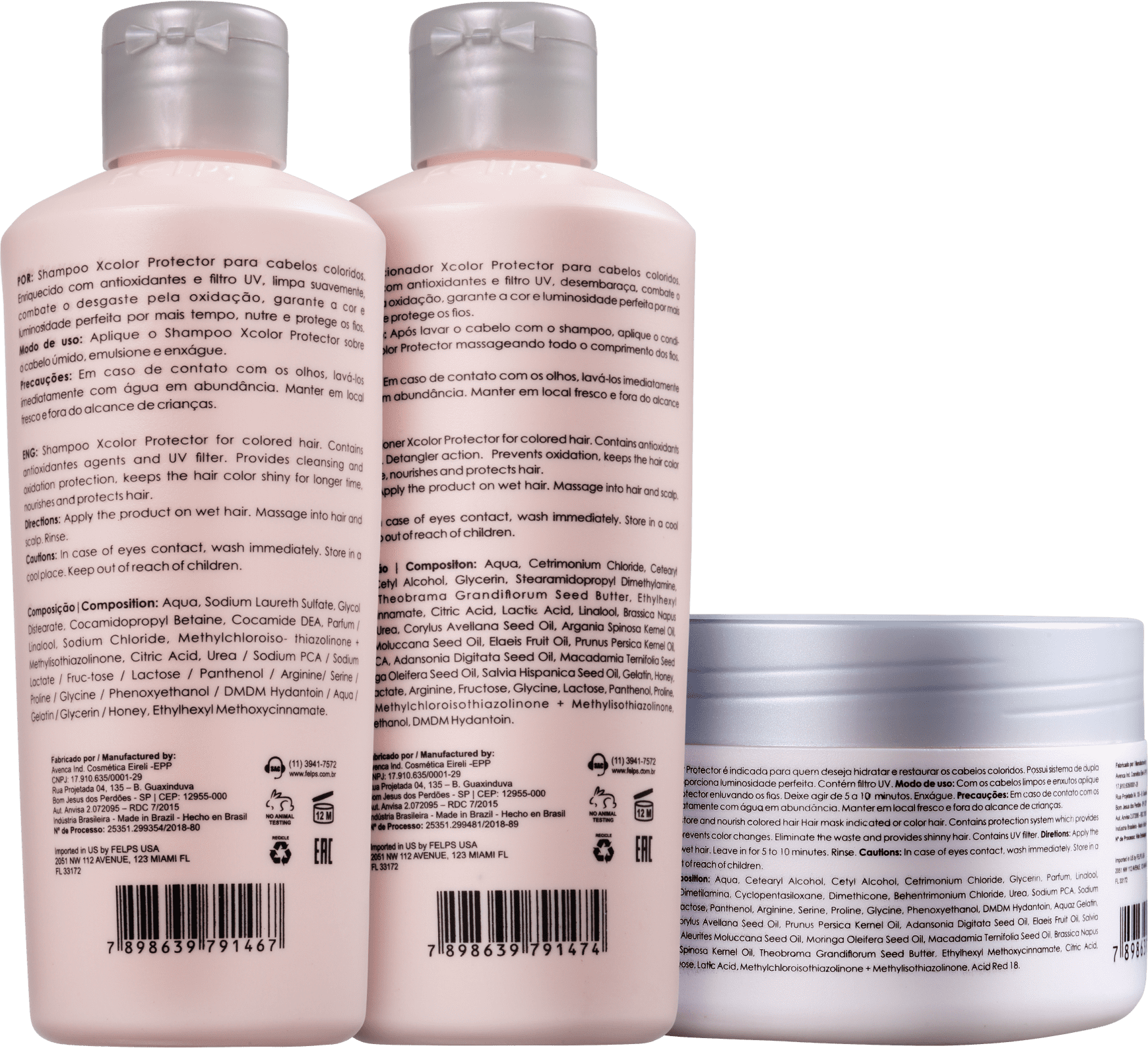 Kit Felps Profissional XColor Trio (3 Produtos)