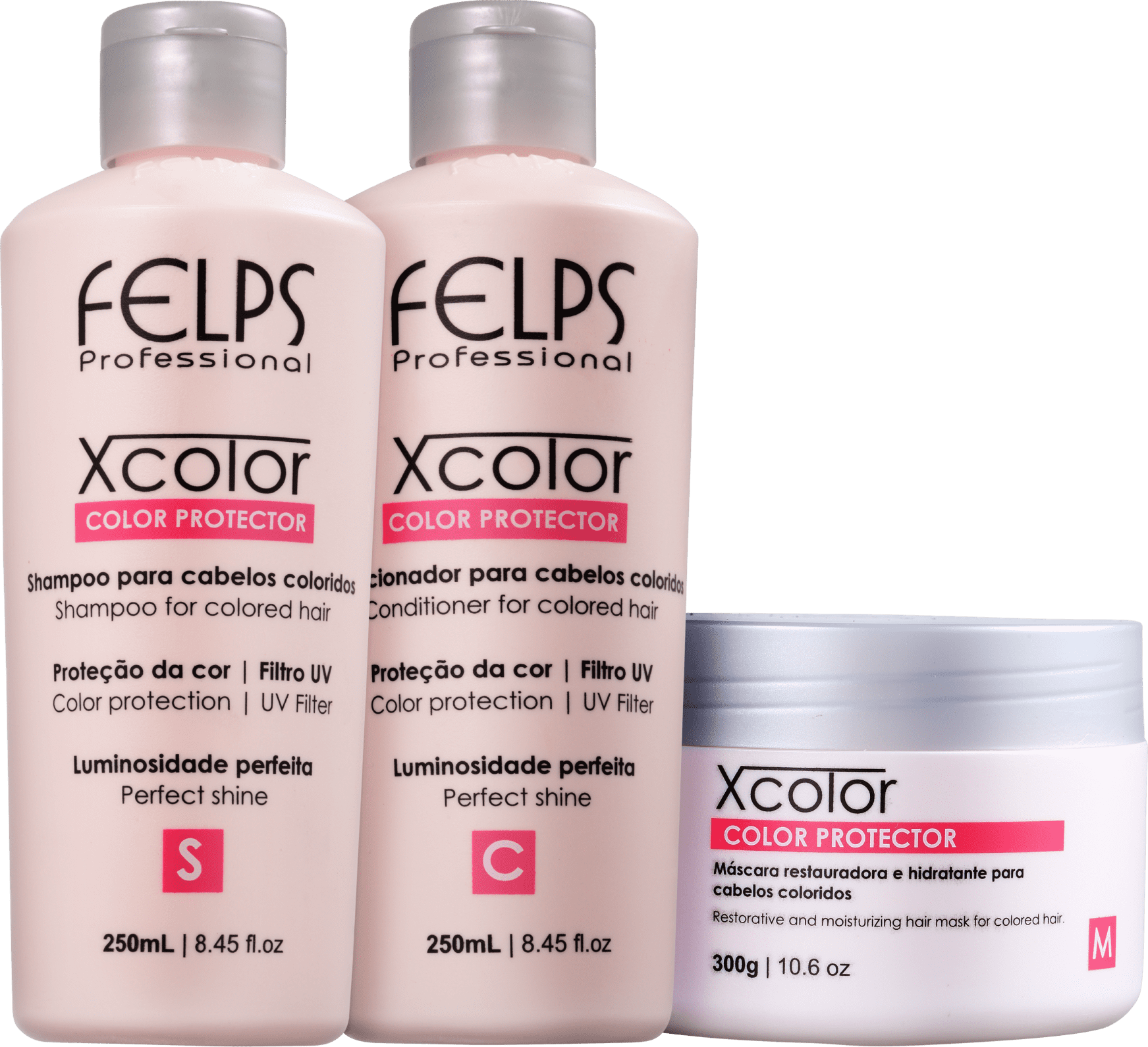 Kit Felps Profissional XColor Trio (3 Produtos)
