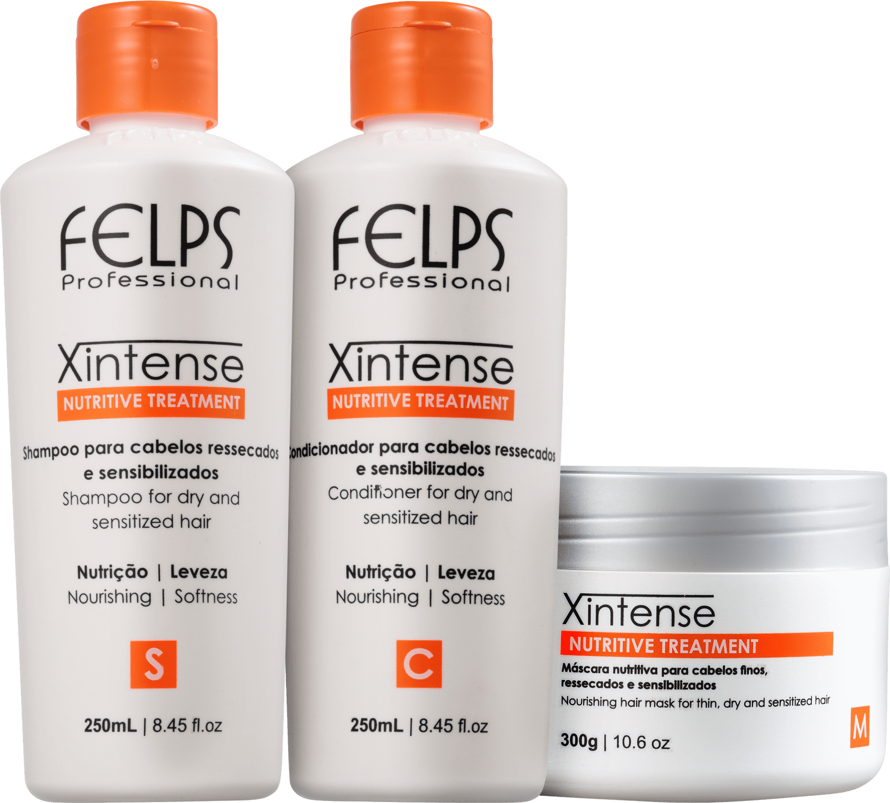 Kit Felps Profissional XIntense Nutritive Treatment Trio (3 Produtos)
