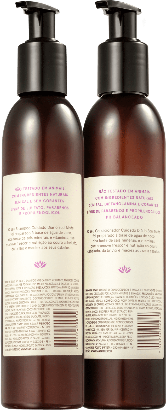 Kit Santapele Açaí e Flor de Vitória-Régia Cuidado Diário Duo (2 Produtos)