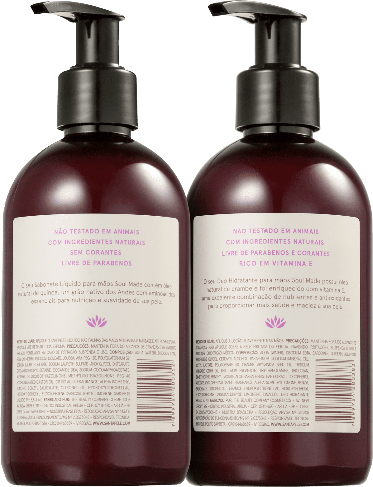 Kit Santapele Açaí e Flor de Vitória-Régia Mãos (2 Produtos)