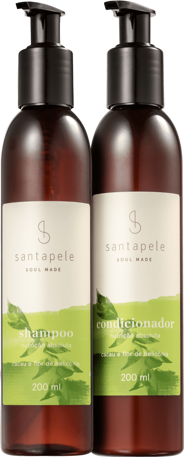 Kit Santapele Cacau e Flor de Helicônia Duo (2 Produtos)