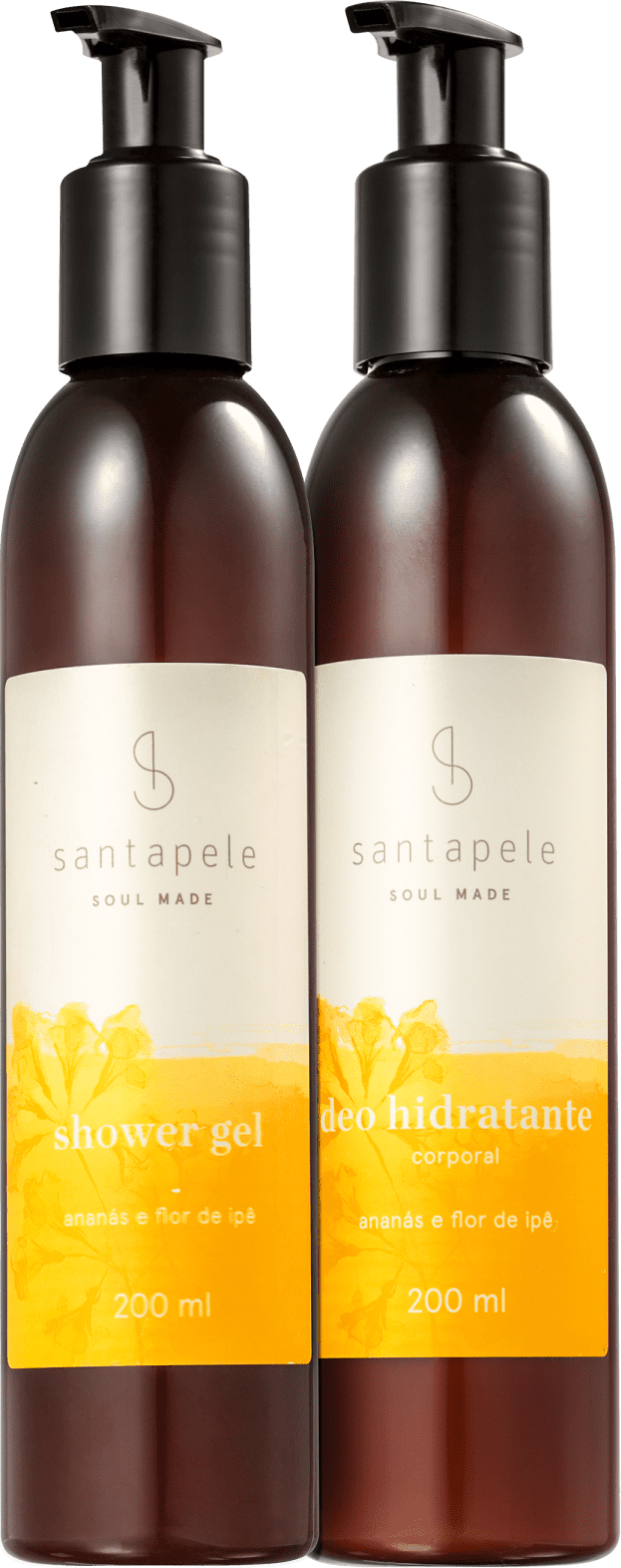 Kit Santapele Ananás e Flor de Ipê Corpo (2 Produtos)