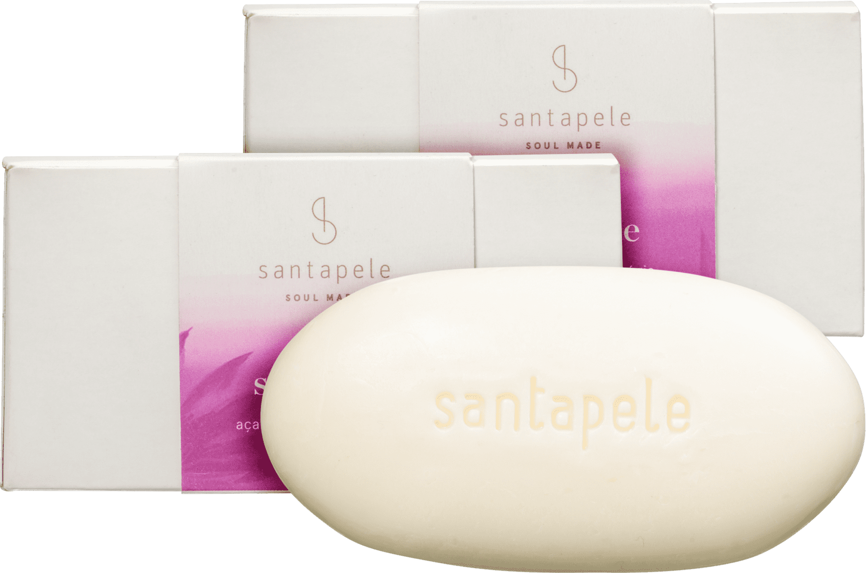 Kit Santapele Açaí e Flor de Vitória-Régia - Sabonetes em Barra 3x100g