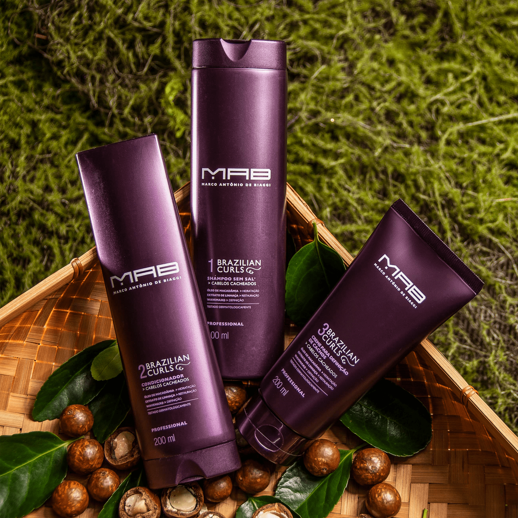 Kit MAB Marco Antônio de Biaggi Brazilian Curls Duo (2 Produtos)