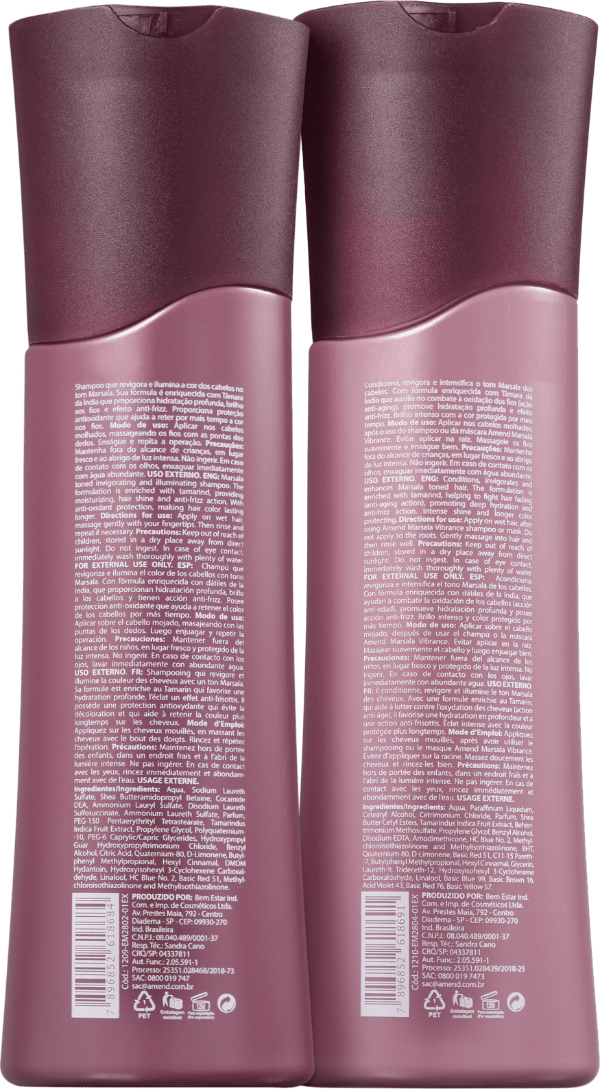 Kit Amend Marsala Vibrance (2 Produtos)