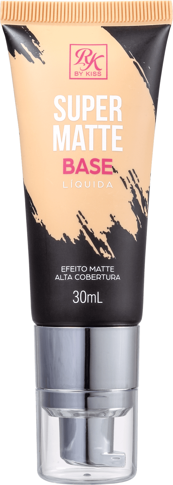Kiss New York Ruby Kisses Super Matte Bege - Base Líquida 30ml