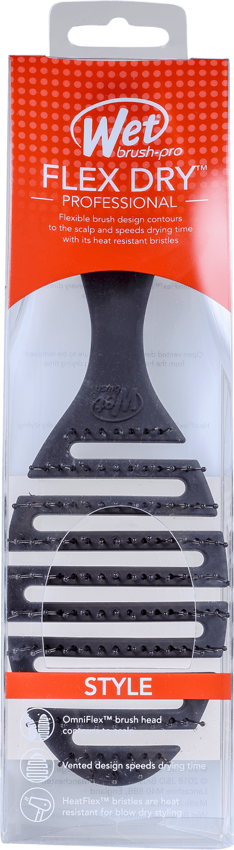 Wet Brush Pro Flex Dry Preto - Escova de Cabelo