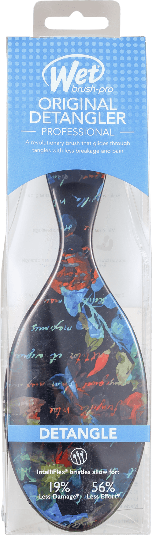 Wet Brush Pro Original Detanger Night Florals Azul - Escova de Cabelo