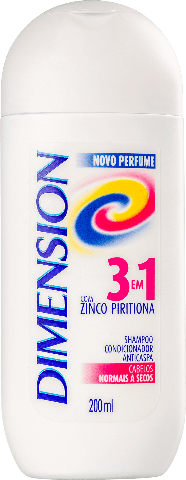Dimension 3 em 1 Zinco Piritiona Secos - Shampoo Anticaspa 200ml
