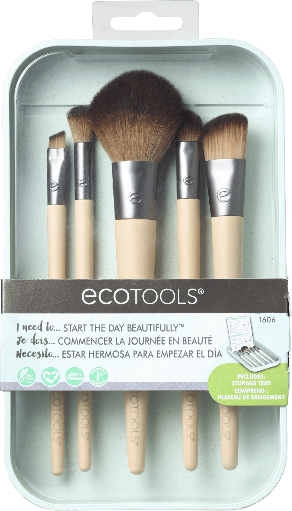 Kit de Pincéis Start The Day Beautifully (5 Produtos)