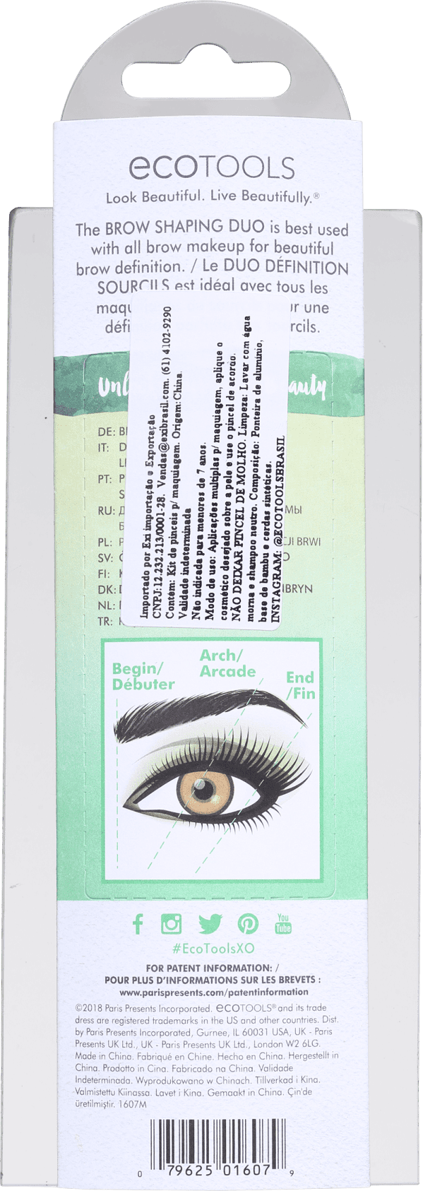 Kit de Pincéis Ecotools Brow Shaping Duo (2 Produtos)