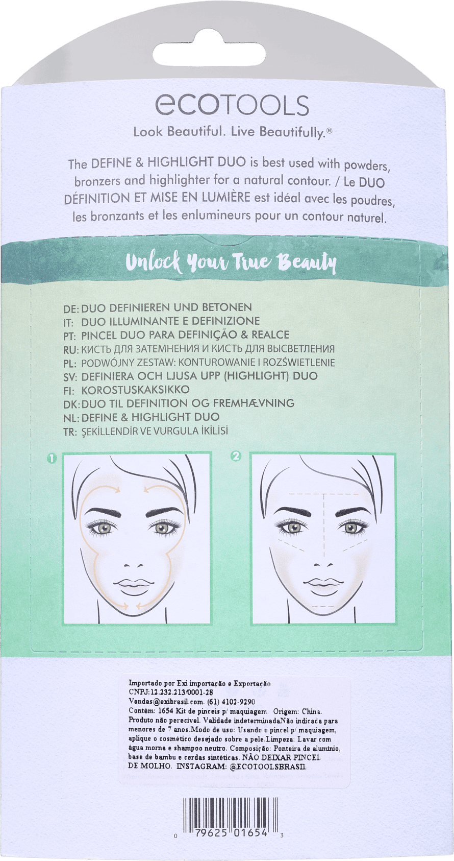 Kit de Pincéis Ecotools Define And Highlight Duo (2 Produtos)