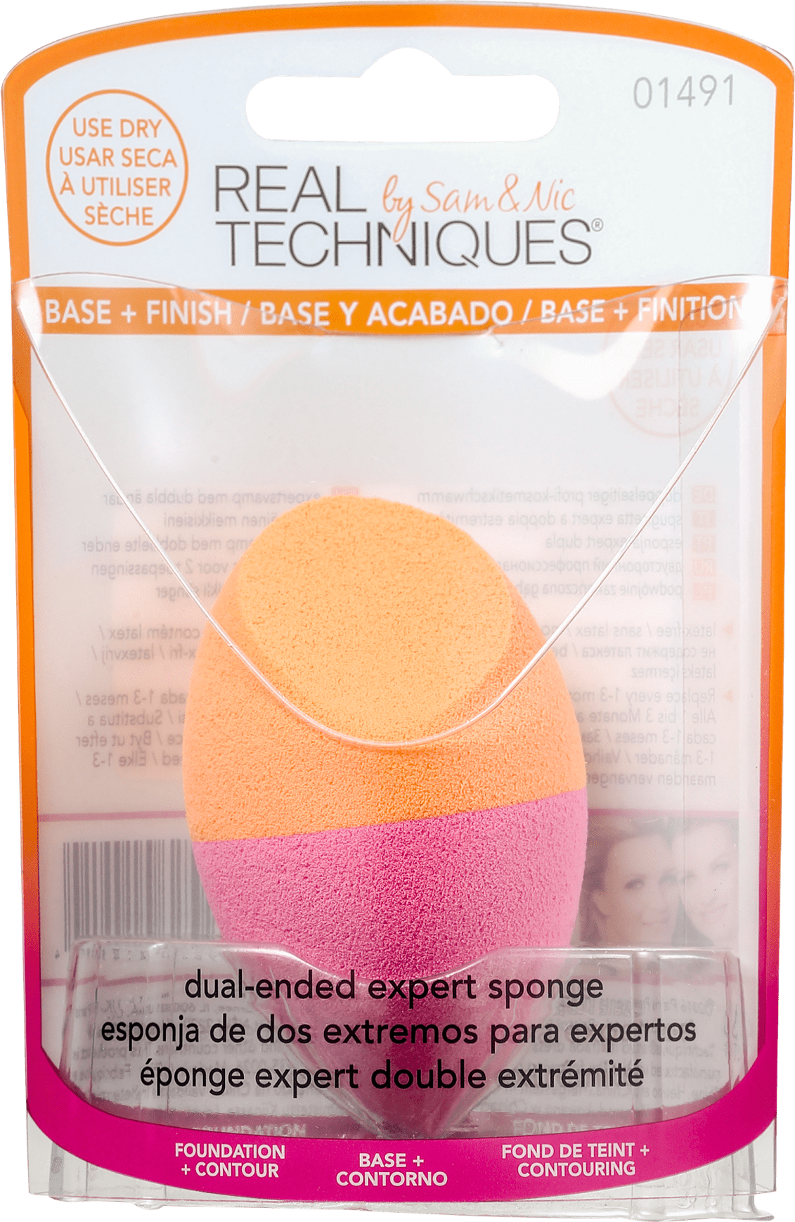 Real Techniques Dual Ended Expert - Esponja para Maquiagem