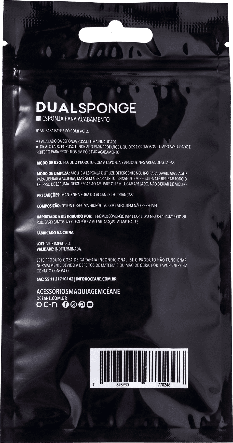 Océane Dual Pink - Esponja para Maquiagem