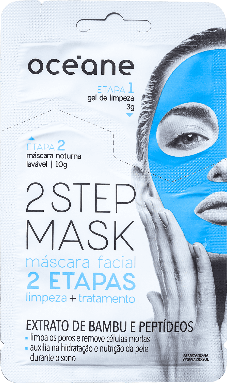 Océane 2 Step Bambu e Peptídeo - Máscara Facial 13g