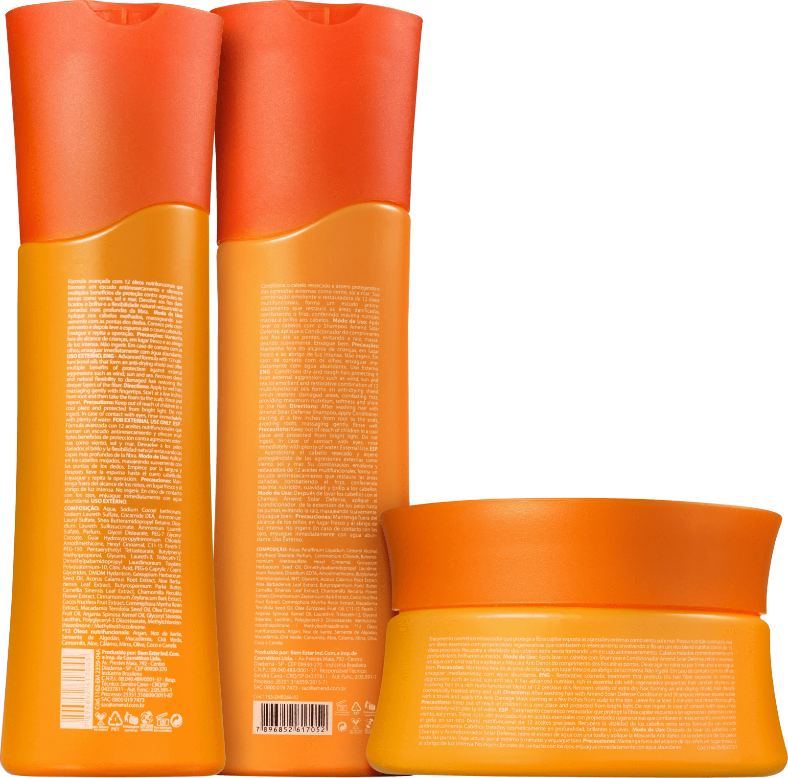 Kit Amend Solar Defense Trio (3 Produtos)