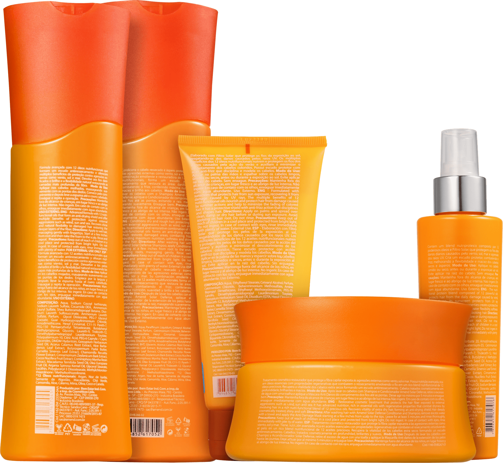 Kit Amend Solar Defense Full (5 Produtos)