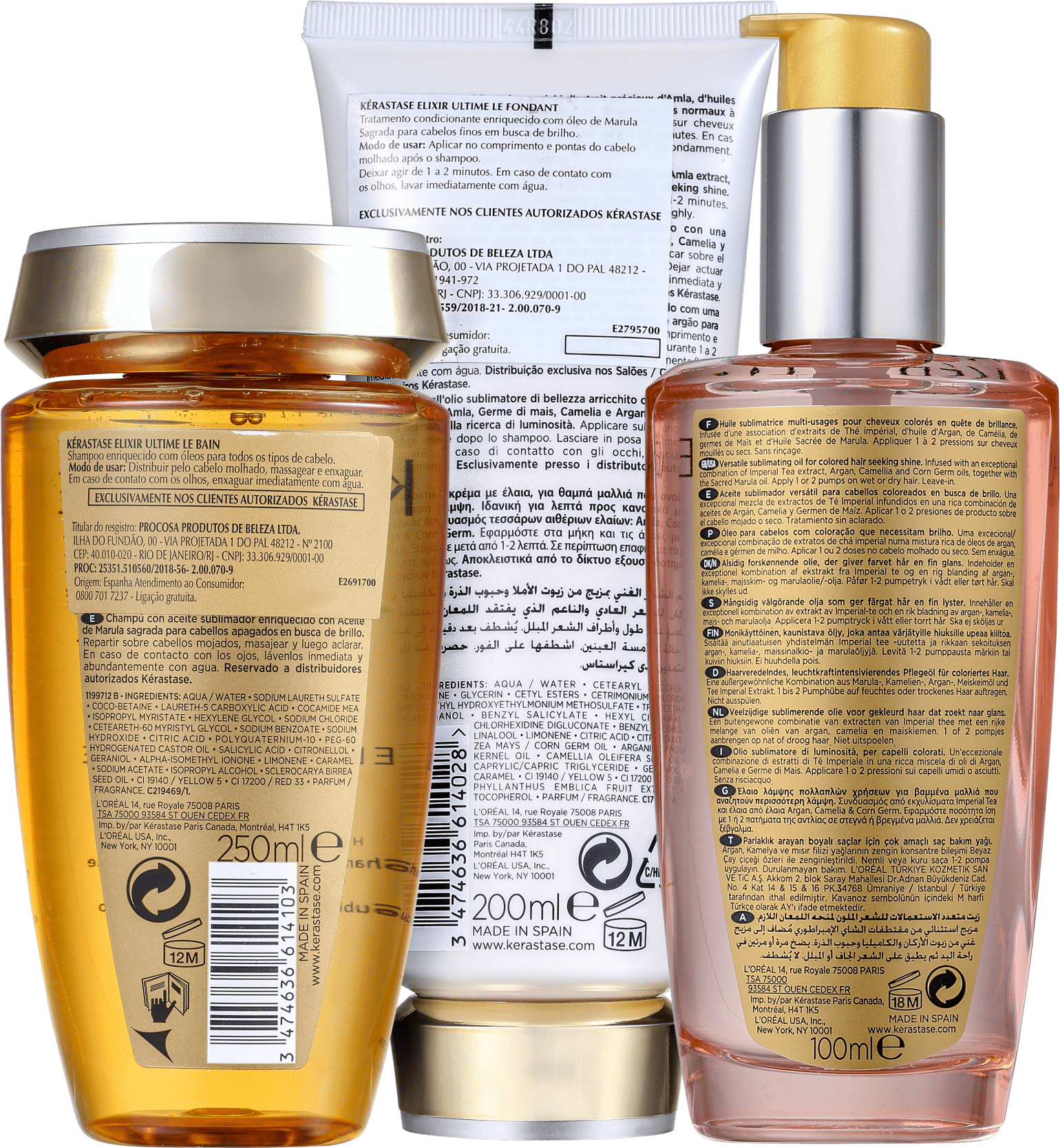 Kit Kérastase Elixir Ultime Rose (3 Produtos)
