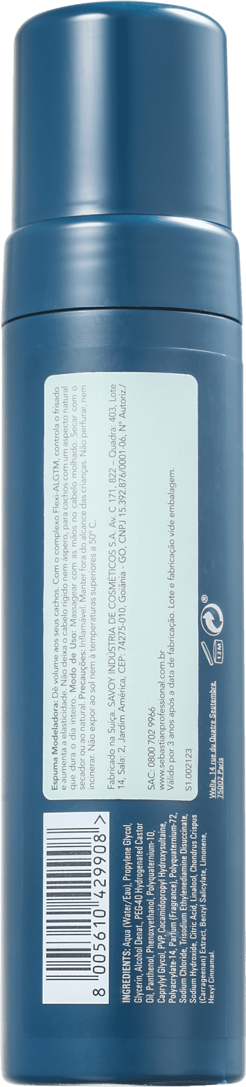 Sebastian Professional Twisted Curl Lifter Foam - Mousse Fixadora 200ml