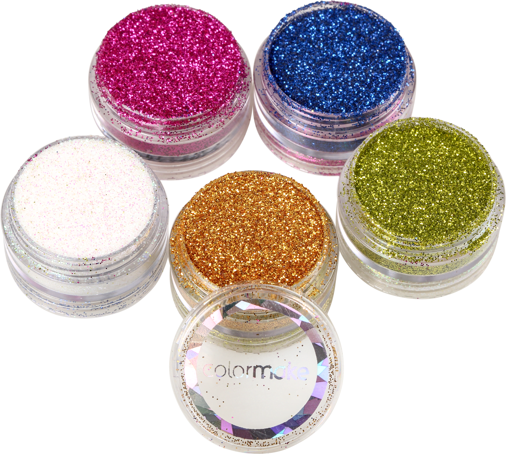 Kit Colormake Glitter em Pó (5 Unidades)