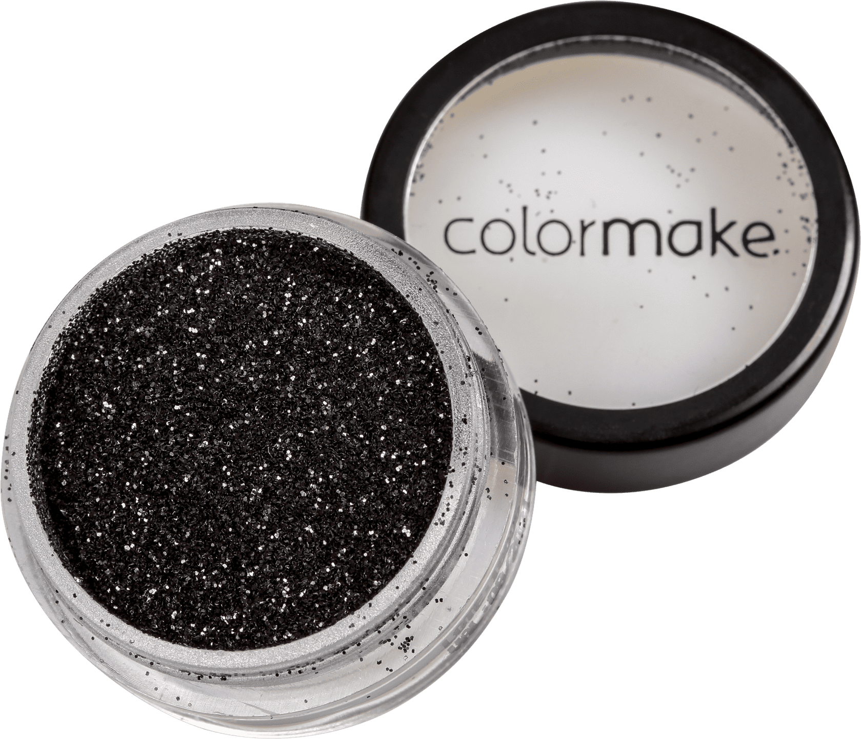 Colormake Pó Pote Preto - Glitter 4g