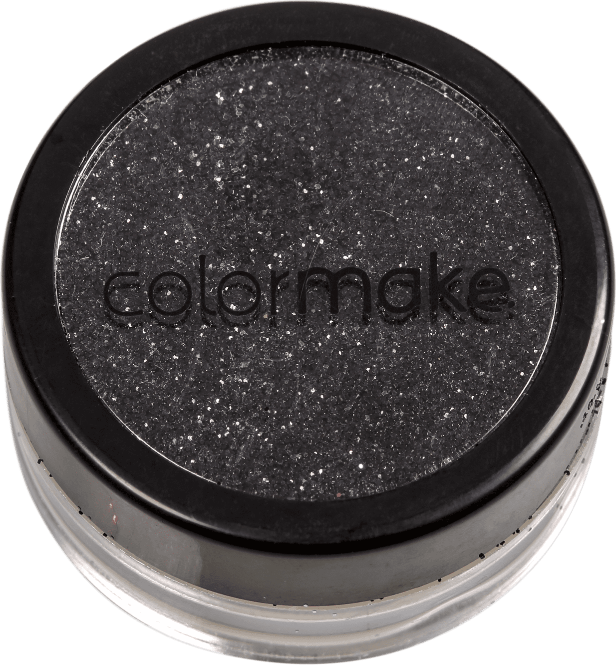 Colormake Pó Pote Preto - Glitter 4g