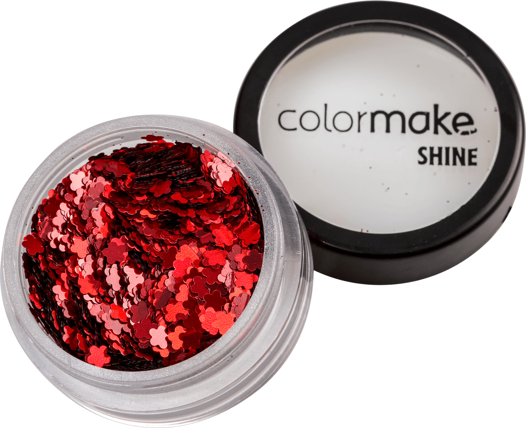 Colormake Shine Formatos Flor Vermelho - Glitter 2g