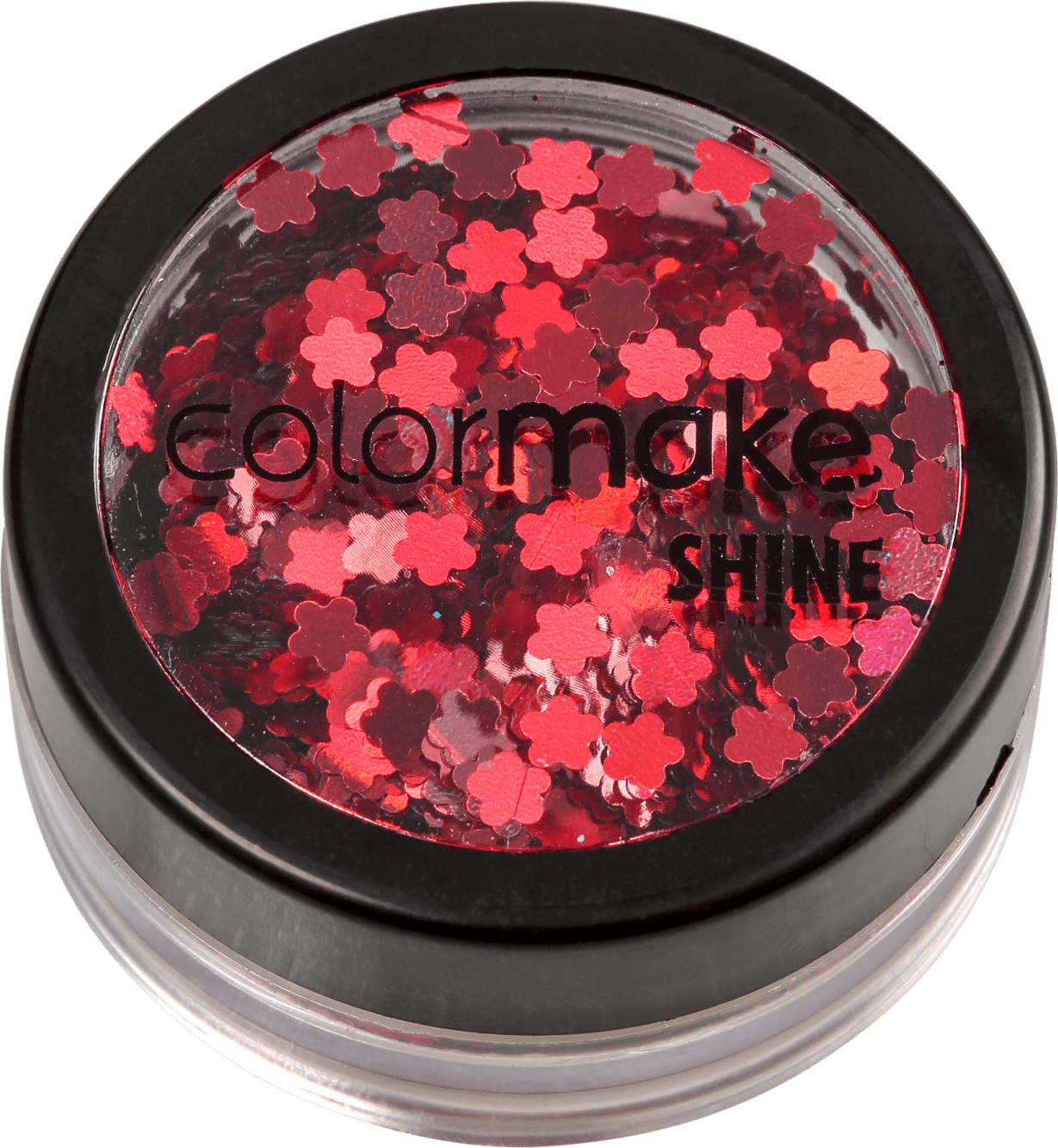 Colormake Shine Formatos Flor Vermelho - Glitter 2g