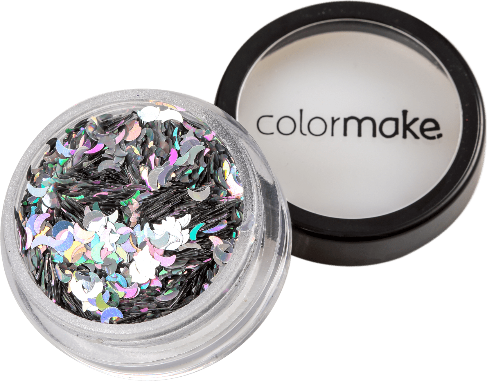 Colormake Shine Formatos Meia Lua Prata - Glitter 2g