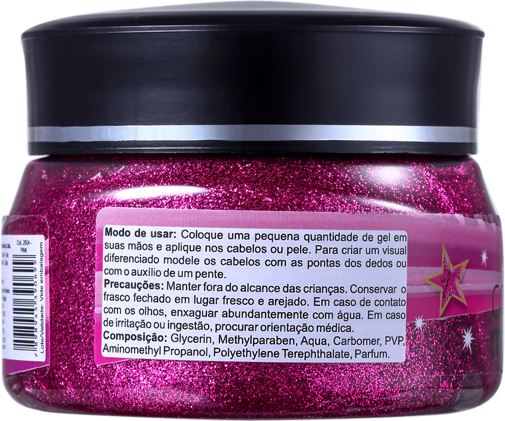 Colormake Gel Pink - Glitter 150g