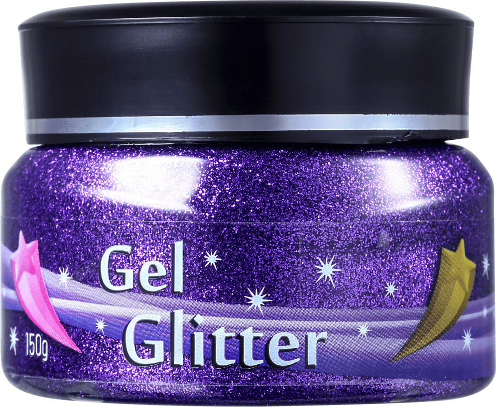 Colormake Gel Roxo - Glitter 150g