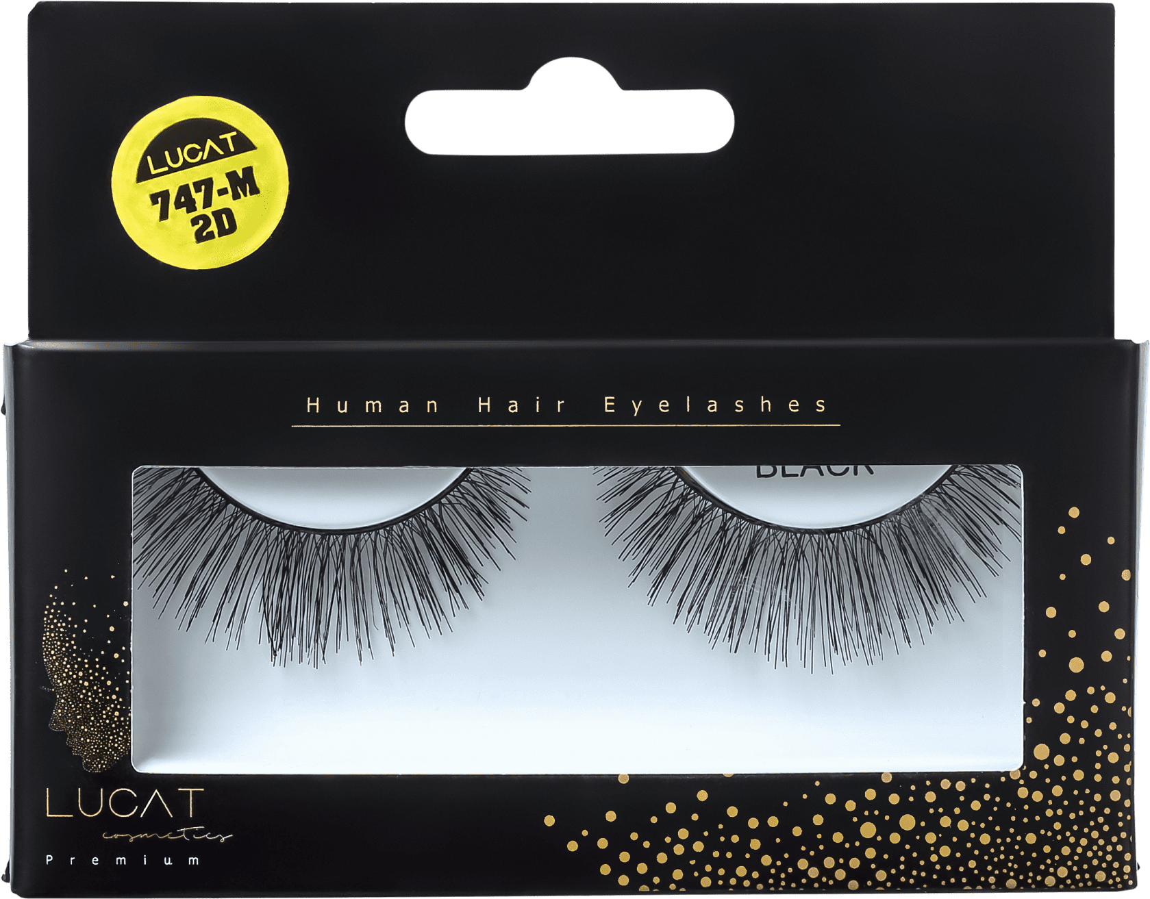Lucat Beauty Human Hair 2D 747-M - Cílios Postiços 9g