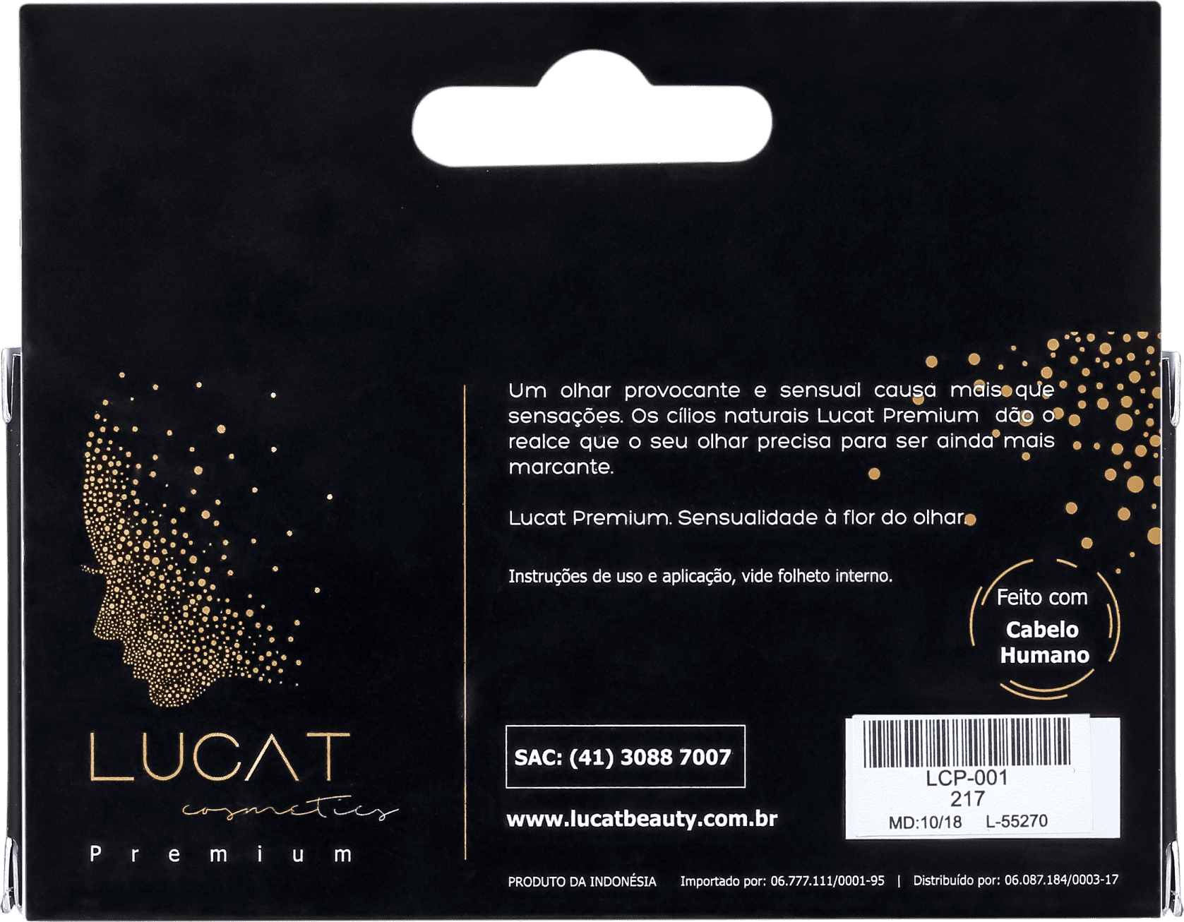 Lucat Beauty Human Hair 2D 217 - Cílios Postiços 9g