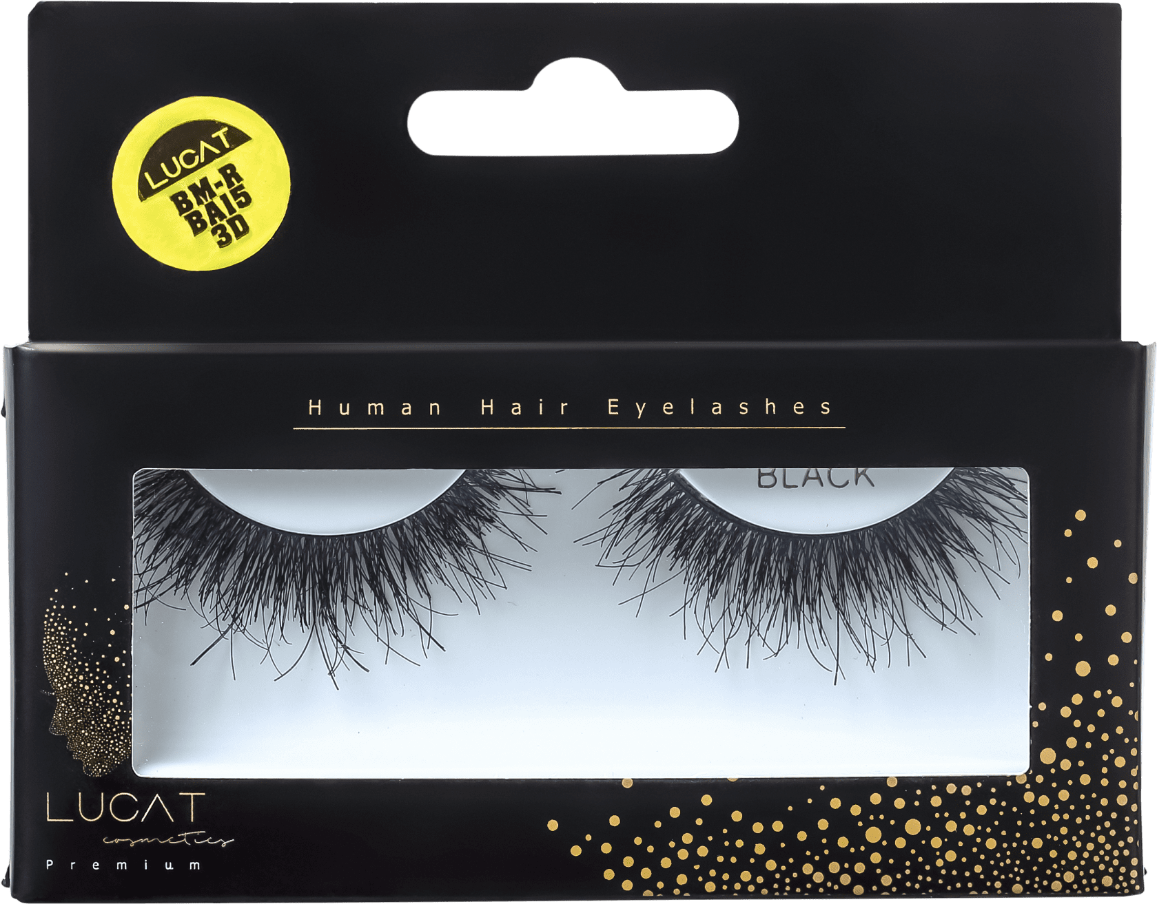 Lucat Beauty Human Hair 3D BM-R BA15 - Cílios Postiços 9g