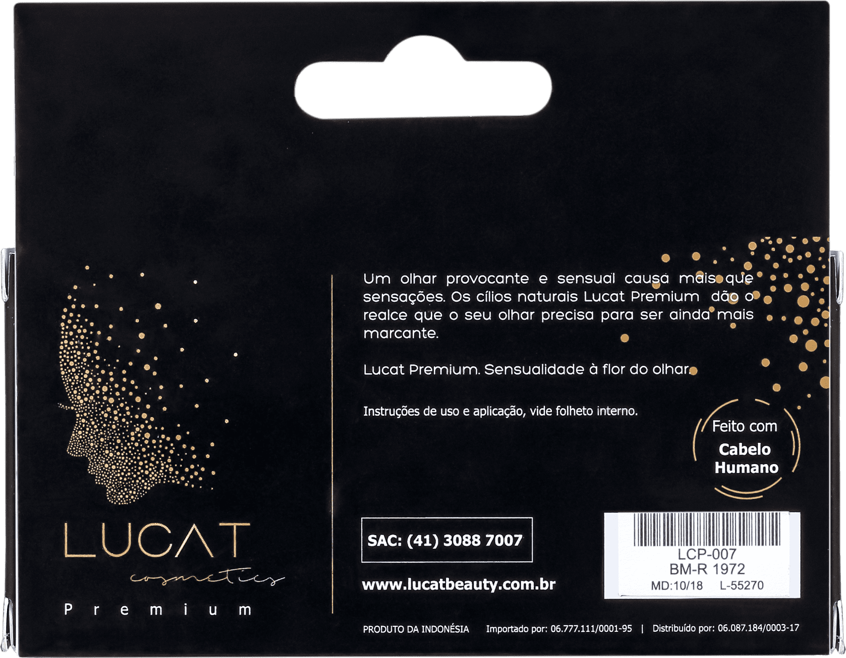 Lucat Beauty Human Hair 3D BM-R 1972 - Cílios Postiços 9g
