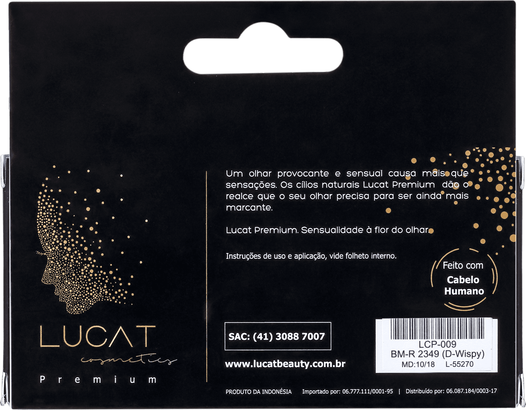 Lucat Beauty Human Hair 3D BM-R 2349 D-Wispy - Cílios Postiços 9g