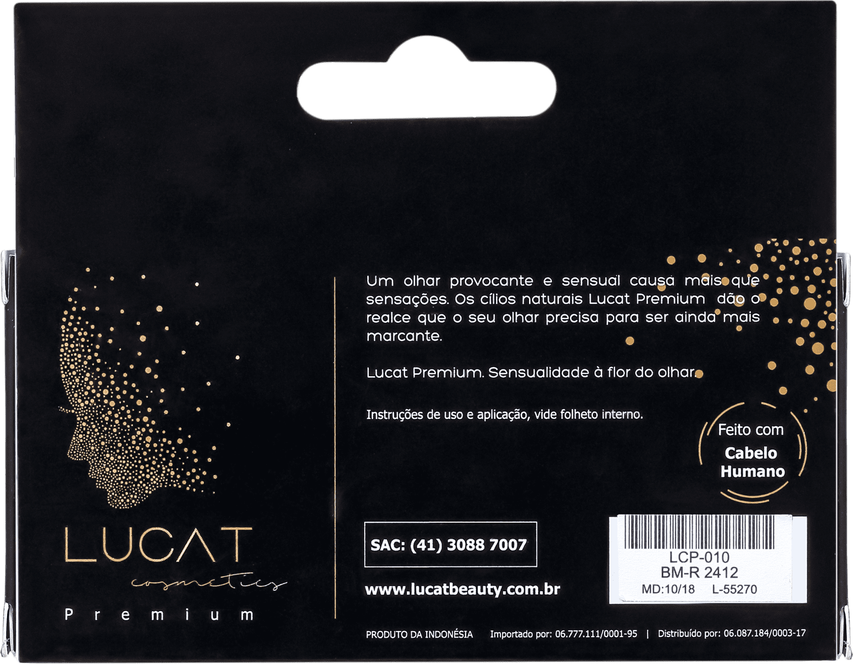 Lucat Beauty Human Hair Premium BM-R 2412 3D - Cílios Postiços 9g
