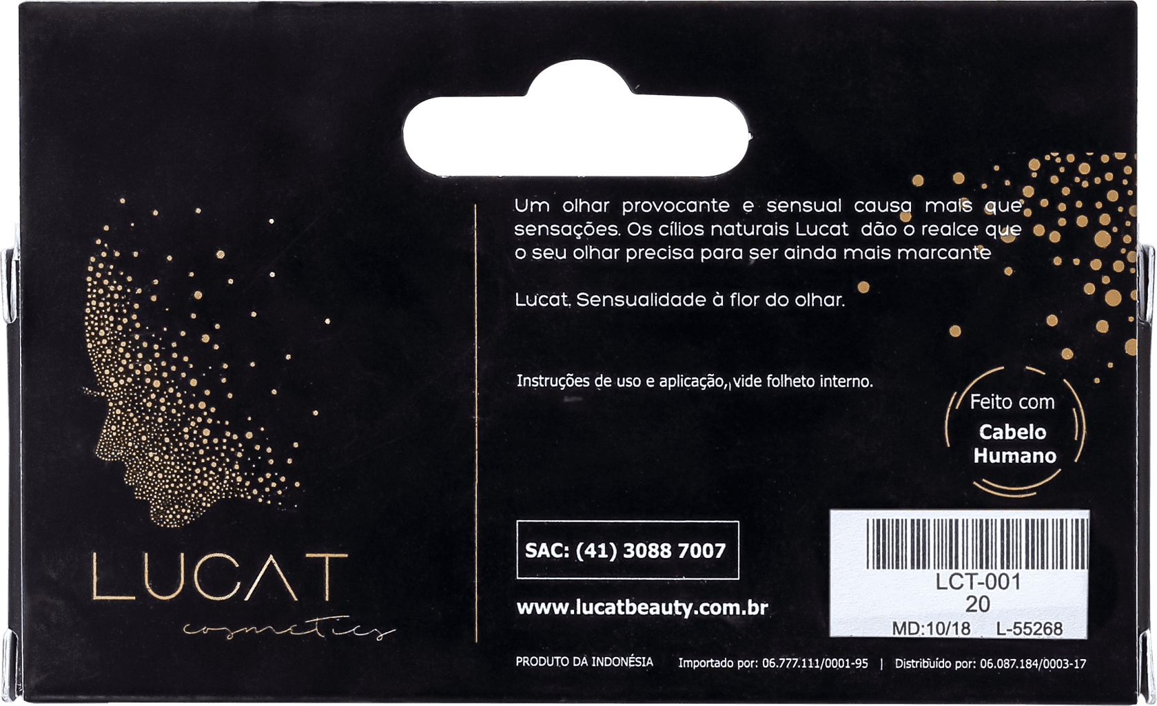 Lucat Beauty Human Hair 20 - Cílios Postiços 6g