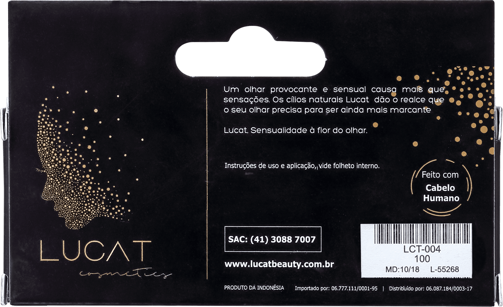 Lucat Beauty Human Hair 100 - Cílios Postiços 6g