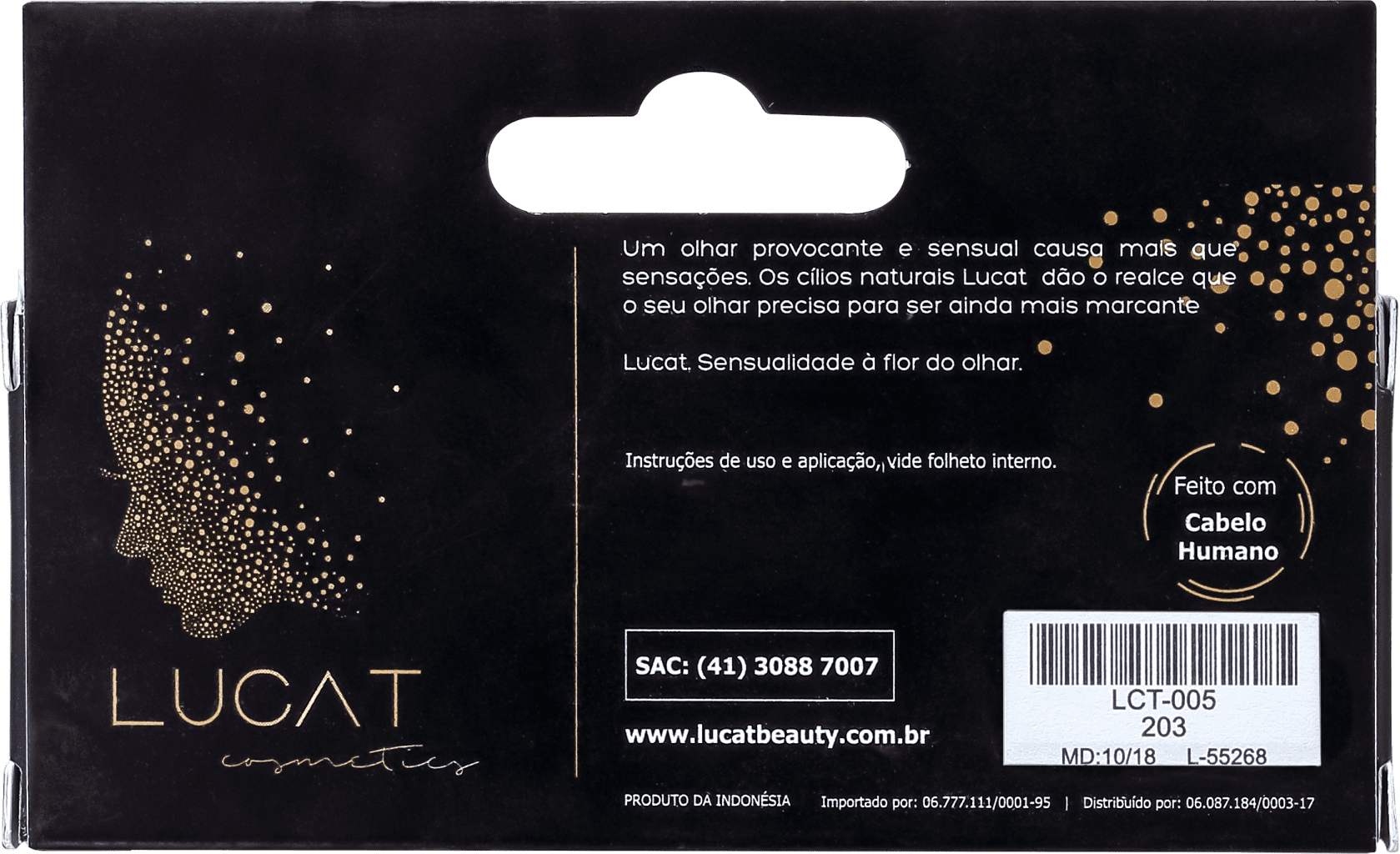 Lucat Beauty Human Hair 203 - Cílios Postiços 6g